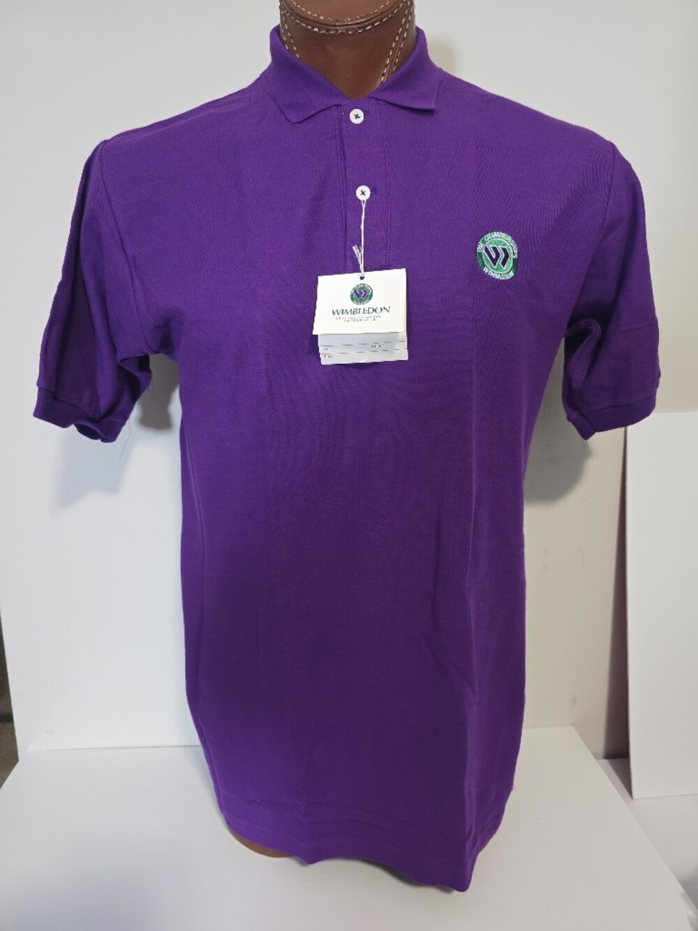 Wimbledon All England Lawn Tennis Shirt Small Purple